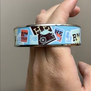 Authentic Hermès enamel bangle bracelet